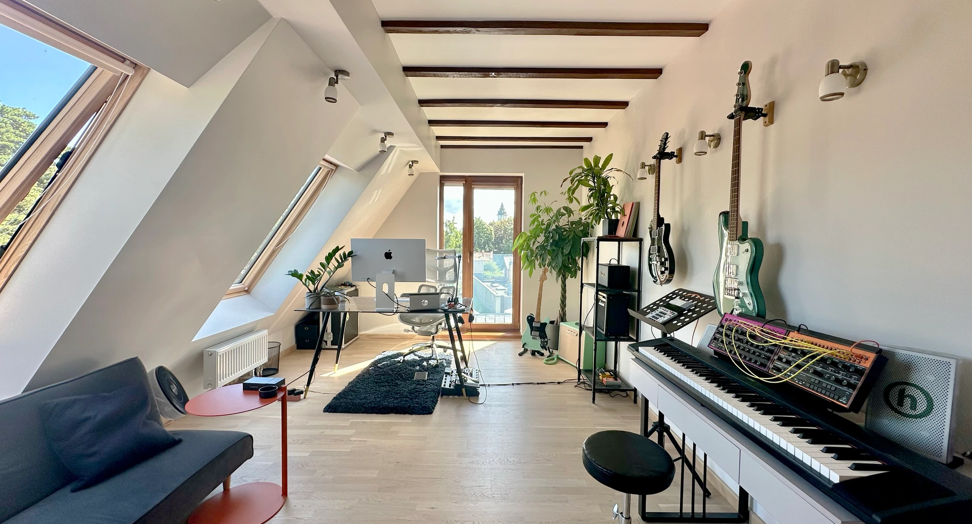 Janis Verzemnieks’ music studio in Riga